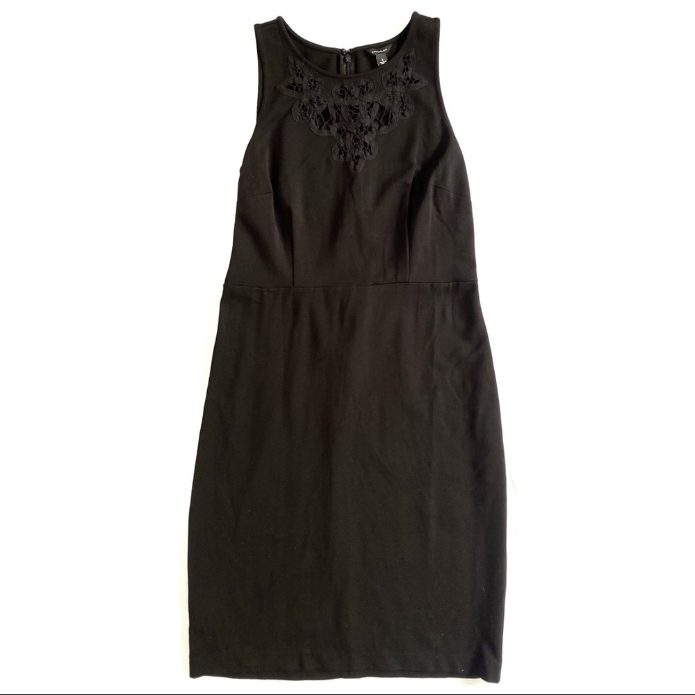 Ann Taylor • black sleeveless sheath dress